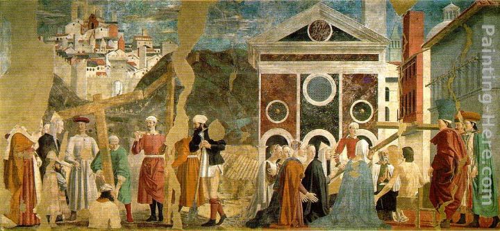 Discovery and Proof of the True Cross painting - Piero della Francesca Discovery and Proof of the True Cross art painting